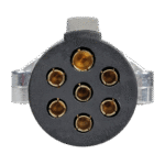 CABLE ELECTRICO 7 PIN CON ENCHUFE DE METAL TIPO N 5.5 METROS - Imagen 3