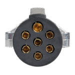 CABLE ELECTRICO 7 PIN PUR(POLIURETANO) CON ENCHUFEDE METAL TIPO N 3.5 METROS - Imagen 3