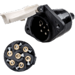 TOMA ELECTRICA TIPO S 24V CON TORNILLOS