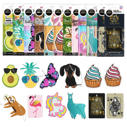 AMBIENTADOR AROMA CAR CELULOSA ANIMADOS (SELECCIONAR MODELO)