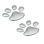 ADHESIVO CROMADO "HUELLA DE OSO" - Imagen 3