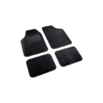 ALFOMBRAS COSMO UNIVERSAL MOQUETA Y PVC NEGRO 4 PIEZAS - Imagen 3