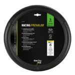 FUNDA VOLANTE RACING PREMIUM NEGRO 35-37 CM