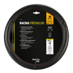 FUNDA VOLANTE RACING PREMIUM NEGRO/ROJO 37-39 CM