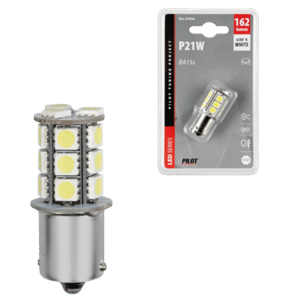 LAMPARA P21W 12 V 18SMD X 3 CHIPS BA15S (BLISTER 1 UNIDAD)
