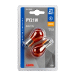 LAMPARA PY21W 1 FILAMENTO AMBAR 12V 21W HOMOLOGACION E (BLISTER 2 UNIDADES) - Imagen 3