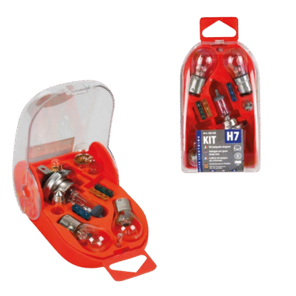 ESTUCHE DE LAMPARAS H7 12V (8 LAMPARAS + 3 FUSIBLES)