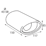 TUBO DE ESCAPE ACERO INOX TS-17 OVALADO DIAM 43-58 MM - Imagen 4