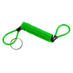 CABLE DE SEGURIDAD EN ESPIRAL VERDE