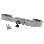 CIERRE SEGURIDAD CAMION PUERTA TRASERA 22-43 CM ACERO CROMADO - Imagen 3