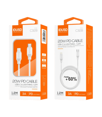 PD Cable USB-C a Lightning PD 1.2M 3A - C32B