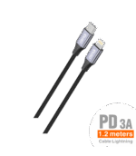 PD Cable Nylon USB-C a Lightning 1.2M 3A - C85A - Imagen 2