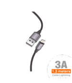 Cable Nylon Trenzado Lightning 1.2M 3A - C82A - Imagen 2