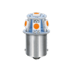 LAMPARA LED SERIES-6 SMDX1CHIP-(R5W)-BA15s NARANJA-DOBLE POLARIDAD 24/28V - Imagen 3