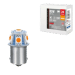 LAMPARA LED SERIES-6 SMDX1CHIP-(R5W)-BA15s NARANJA-DOBLE POLARIDAD 24/28V