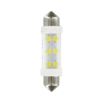 LAMPARA 11X41 MM 6 LED SILURO BLANCO 24V SV8,5-8 (BLISTER 2 UNIDADES) - Imagen 3
