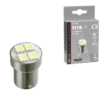 LAMPARA P21W HYPER LED BLANCO 24V 4SMD 3 CHIP BA15S (BLISTER 1 UNIDAD)