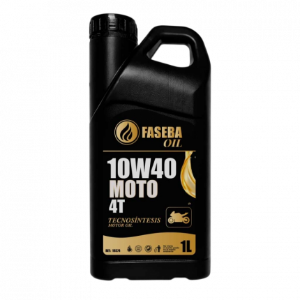 ACEITE 10W40 SINTETICO MOTO 4T FASEBA OIL MOTO POWER 1 L