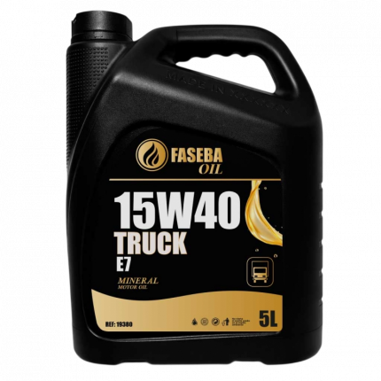 ACEITE 15W40 MINERAL TRUCK E7 FASEBA OIL TITAN FORCE 5 L