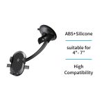 Soporte de coche para movil con ventosa – Negro