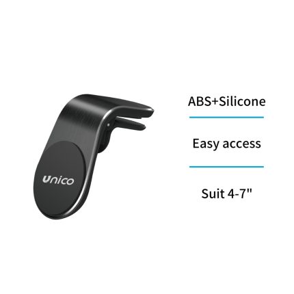 Soporte de coche para movil en salida de aire magnetico – Negro