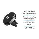 Soporte de coche para movil en salida de aire magnetico – Negro