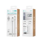 Cable Tipo-C a Lightning PD30W trenzado 1m – Blanco - Imagen 3