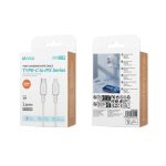 Cable Tipo-C a Lightning 30W carga rapida 1m – Blanco - Imagen 3